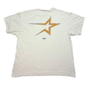 Vintage Houston Astros Delta Pro Weight T-Shirt XL White MLB Baseball USA